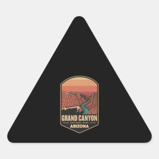 Sticker Triangulaire Logo du Grand Canyon National Park Travel Randonné