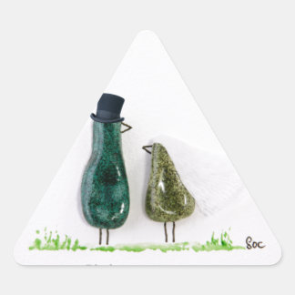 Sticker Triangulaire L'oiseau dit 'tweet'
