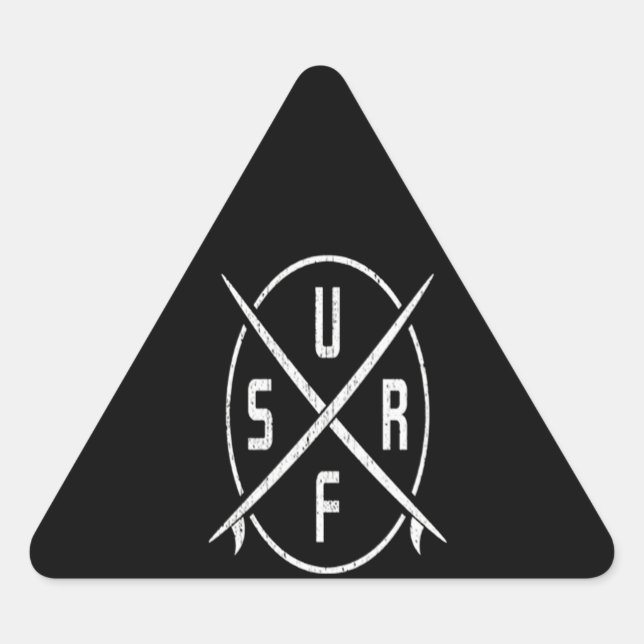 Sticker Triangulaire Louveur À Souffle| Compass Of Surfing (Devant)