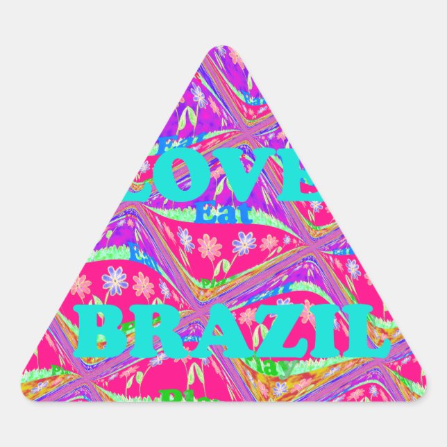 Sticker Triangulaire Love Brazil.png (Devant)