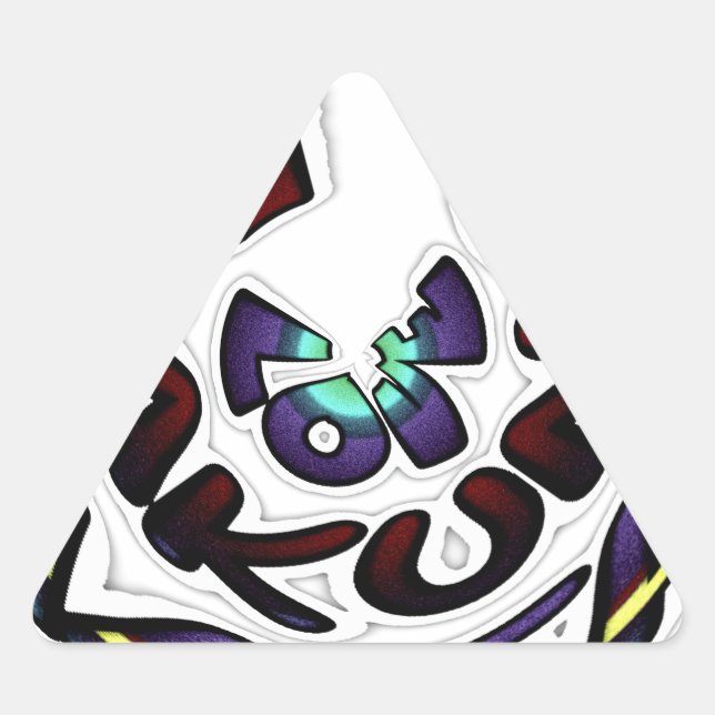 Sticker Triangulaire Love Hakuna Matata beaux cadeaux (Devant)