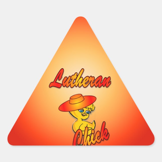 Sticker Triangulaire Lutheran Chick #5 (Devant)