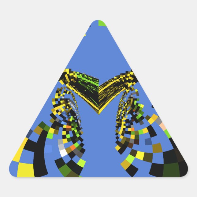 Sticker Triangulaire M Bleu (Devant)