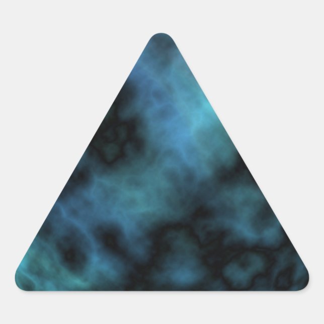 Sticker Triangulaire Marbre Bleu Cosmic Faux (Devant)