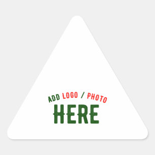 STICKER TRIANGULAIRE MARQUE BLANCHE MODERNE ET PERSONNALISABLE VÉRIFIÉE