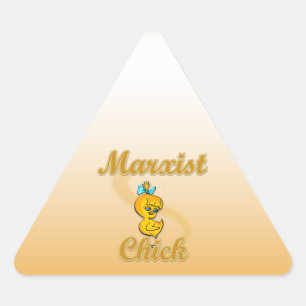 Sticker Triangulaire Marxiste Chick