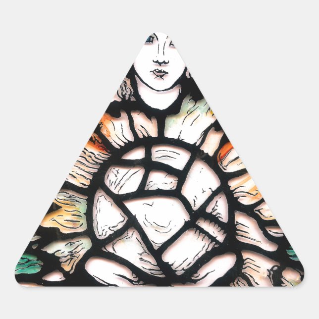 Sticker Triangulaire Méditation en couleurs (Devant)