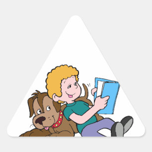 Sticker Triangulaire Meilleures lectures d'amis