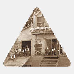 Sticker Triangulaire Men Club Fox River Club 1880 Fishing Elgin