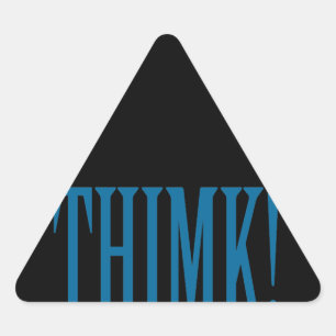STICKER TRIANGULAIRE MERCI !