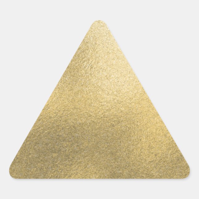 Sticker Triangulaire Modèle noir or Faux huile texturée (Devant)