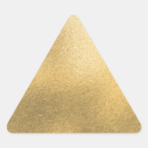 Sticker Triangulaire Modèle noir or Faux huile texturée