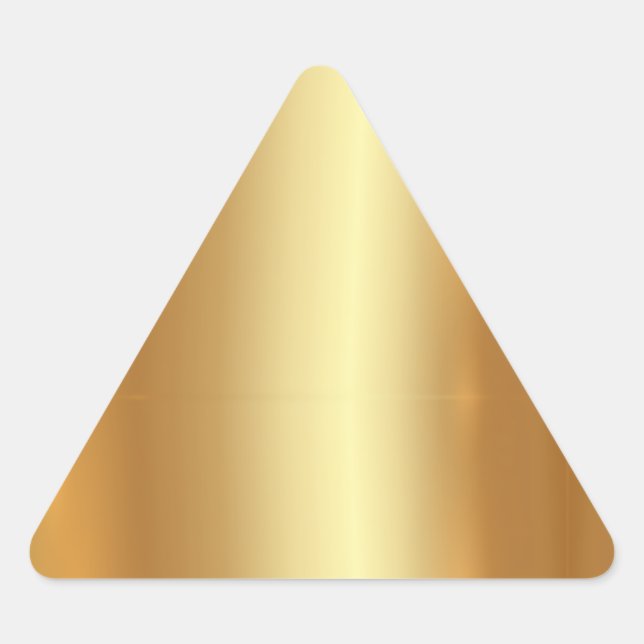 Sticker Triangulaire Modèle vierge Votre texte personnalisé Code QR Log (Devant)