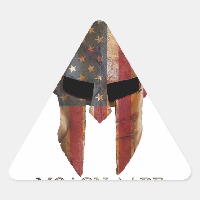 Sticker Triangulaire Molon Labe (Devant)