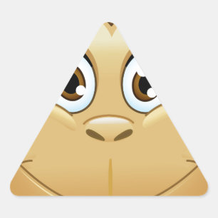 Sticker Triangulaire monkey emoji