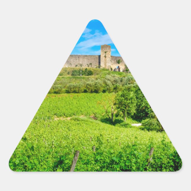 Sticker Triangulaire Monteriggioni (Devant)