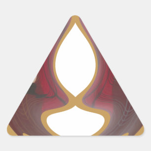 Sticker Triangulaire Mosaïque Masaï : Une Célébration de la Culture Vib