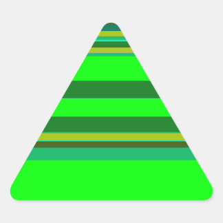 Sticker Triangulaire Motif de concepteur Customisé de bande verte color