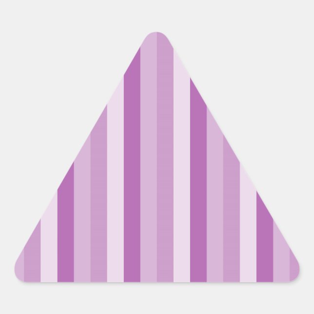 Sticker Triangulaire Motif de conception à bandes violettes (Devant)