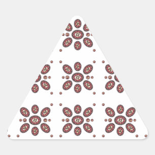 Sticker Triangulaire Motif de fleurs Mandala