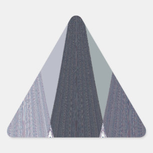 Sticker Triangulaire Motif de géométrie tribale