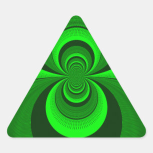 Sticker Triangulaire Motif de kaléidoscope Super Abstrait