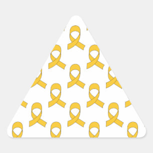 Sticker Triangulaire Motif de ruban d'or