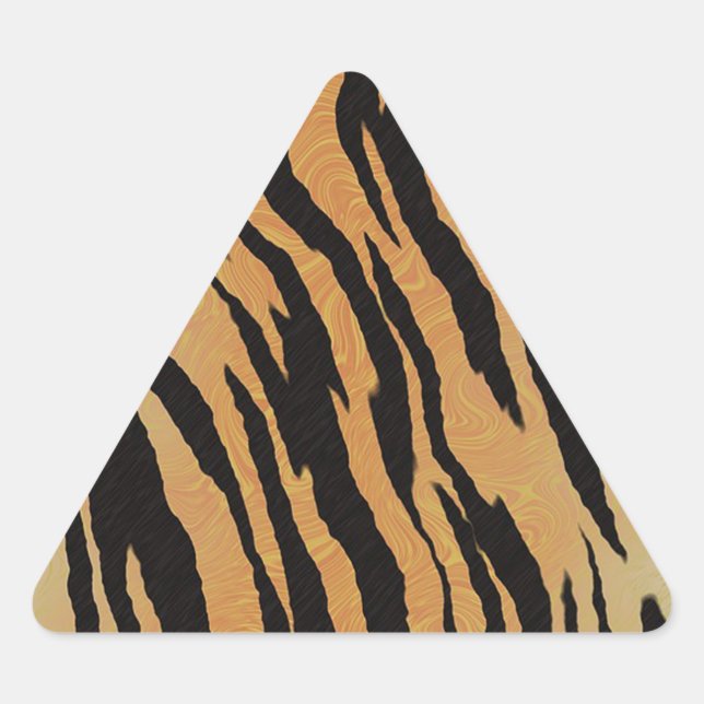 Sticker Triangulaire Motif de tigre (Devant)
