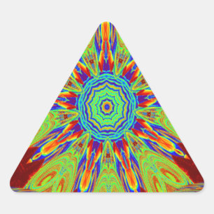 Sticker Triangulaire Motif ethnique d'Asie africaine