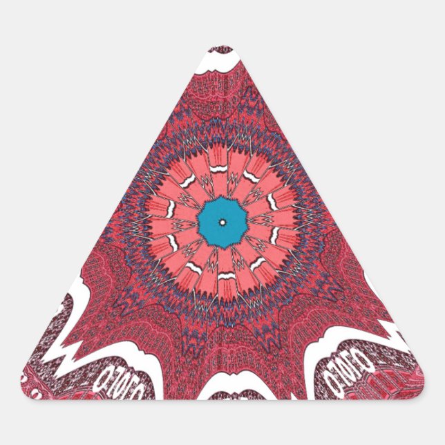 Sticker Triangulaire Motif tribal de l'ethnie Sindh.jpg (Devant)