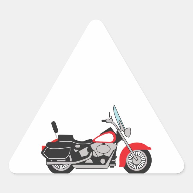 STICKER TRIANGULAIRE MOTO (Devant)
