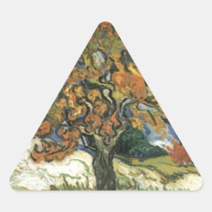 Sticker Triangulaire Mulberry Tree par van Gogh