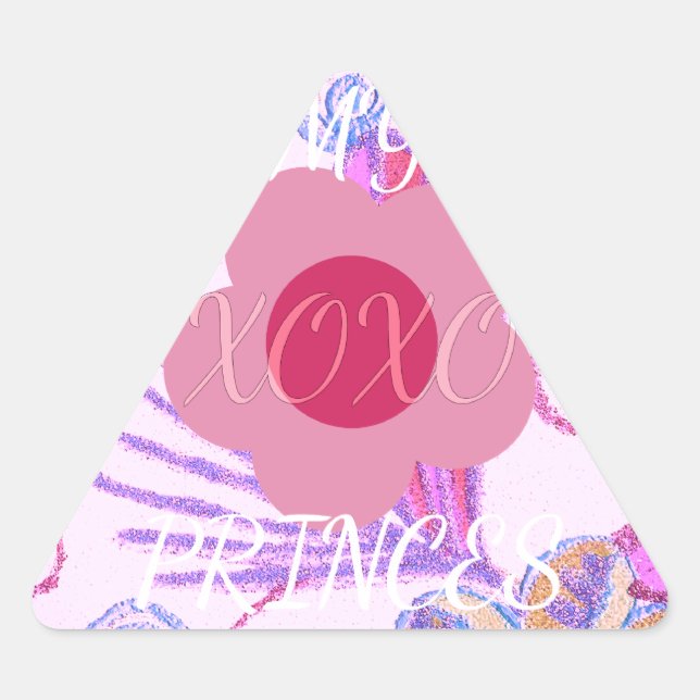 Sticker Triangulaire My Little Princess : Baby Pink Vector Inspirationa (Devant)