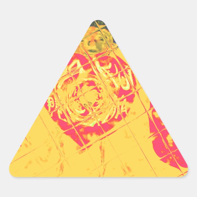 Sticker Triangulaire Nakupenda - I Love U Swahili Mot Texte Signifiant  (Devant)