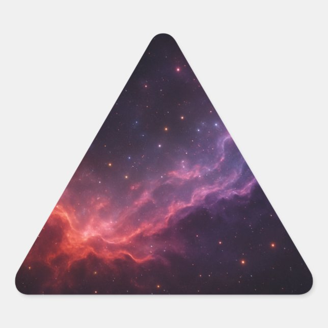 Sticker Triangulaire Nebula violette (Devant)