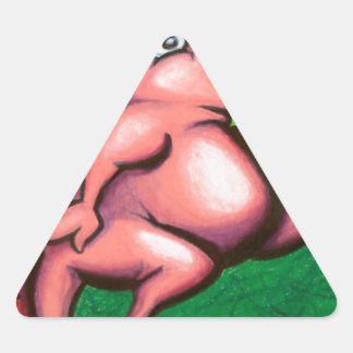 Sticker Triangulaire Neiges