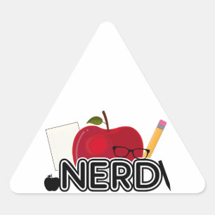 Sticker Triangulaire Nerd - Logo