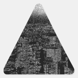 Sticker Triangulaire New York City Pop Art