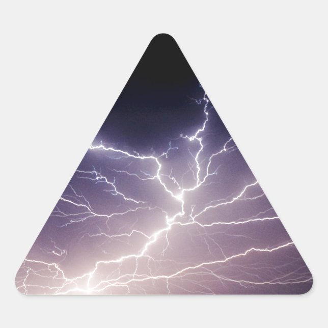 Sticker Triangulaire Night Lightning (Devant)