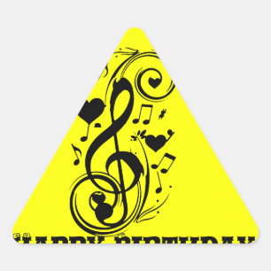 Sticker Triangulaire Note d'amour, À jamais vôtre_