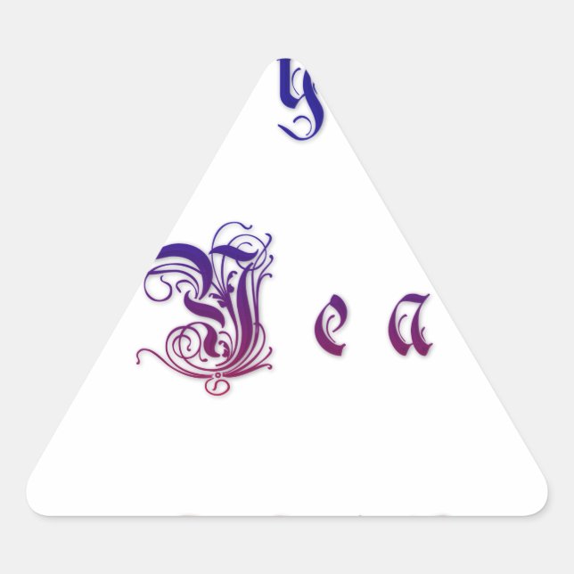 Sticker Triangulaire Nouvelle année de Happu Hakuna 2015 Matata (Devant)