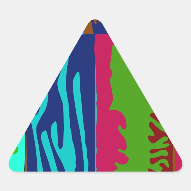 Sticker Triangulaire Ode to Matisse Collage (Devant)