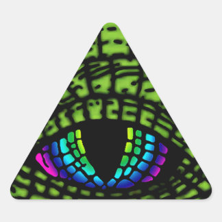 Sticker Triangulaire Oeil-Reptilien