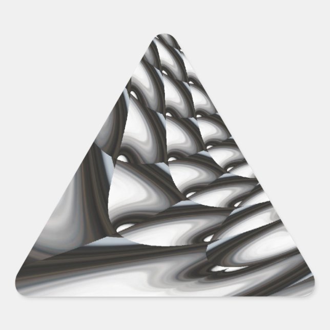 Sticker Triangulaire Oeuvre Abstraite (Devant)
