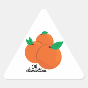 Sticker Triangulaire Oh Clementine