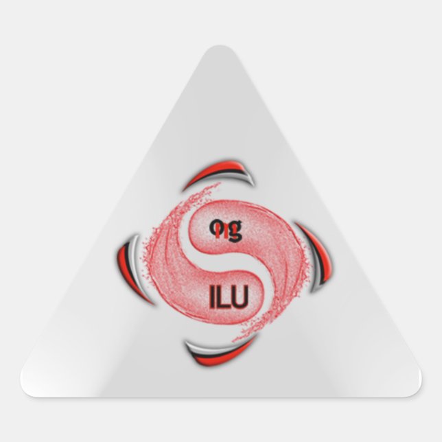 Sticker Triangulaire Oh mon Dieu ! (Devant)