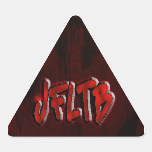 Sticker Triangulaire OMG ! jfltb (Devant)