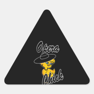 Sticker Triangulaire Opéra Chick #4