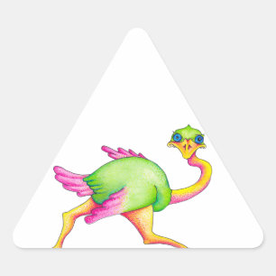 Sticker Triangulaire Ostrich rare