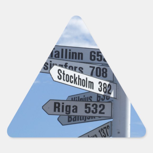 Sticker Triangulaire Oui, Vous Pouvez Y Arriver D'Ici (Devant)